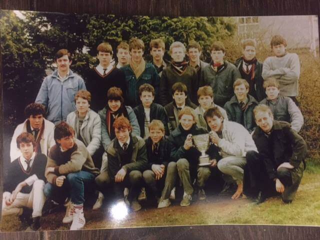 Best of luck tomorrow to Pres Bray v Gonzaga, 3pm Donnybrook...here's a photo of a group of lads (some good poses) that played and won the same competition 30 years ago!!!