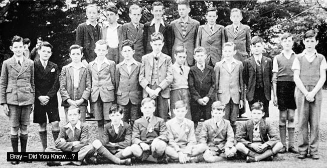 1st and 2nd year students at Presentation College in 1942.
