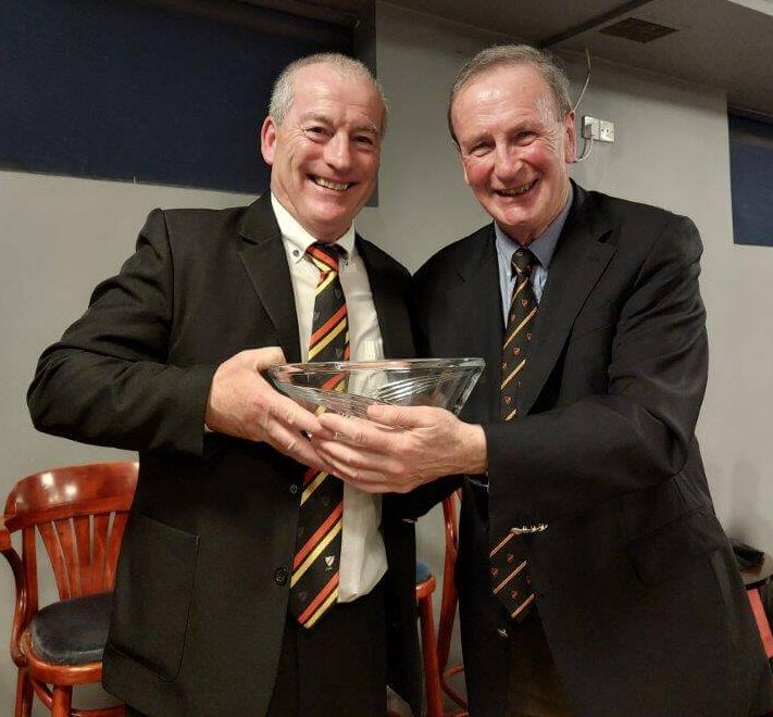 Brendan Toolan, President of the PPU and Captain of the 1975 JCT winners with Tony Tierney